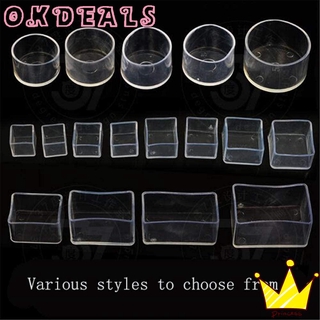 OKDEALS 4pcs/set Table Chair Leg Caps Cups Silicone Pads Furniture Feet Floor Protectors New Round Bottom Socks Non-Slip Covers