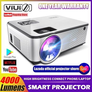 VIUIO C9 4000 Lumens Projector Business LCD LED HD 4K Projecter Android WiFi Bluetooth 1080P Full HD