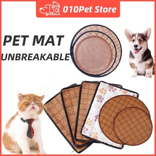 Pet Mat Cat and Dog Mat Summer Cat and Dog Bed Ice Rattan Breathable Bed Sleeping Mat Rattan Pet Supplies
