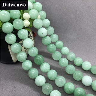 Myanmar Jade Natural Stone Loose Beads for Bracelet DIY Size 6/8/10mm 缅甸玉散珠