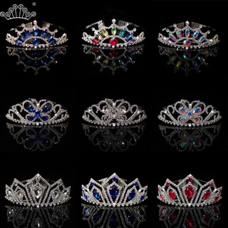 Princess Crystal Tiaras and Crowns Rhinestone Crystal Crown Headband Tiaras Bridal Wedding Hair