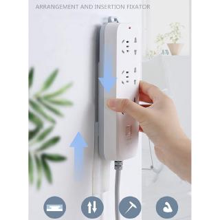 YTMH-Self Adhesive Power Strip Fixator,Punch-Free Wall-Mounted Power Strip Holder Mount,Simplest Holder moumt for Power Strip