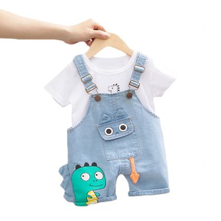 Lawadka Baby Boy Clothing Sets Infants Newborn Boy Clothes Shorts Sleeve Tops Overalls 2Pcs Outfits