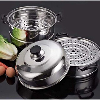 [ ]Stainless Steel Cookware Steamer Pot AA671 r9FD