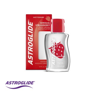 Astroglide Water Based Personal Lubricant. Strawberry Flavored Lube. 2.5oz.