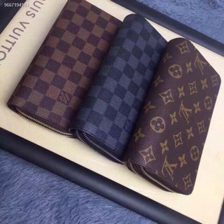 ✓❖LV wallet double zipper with box COD