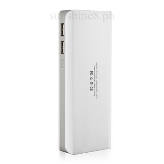 【sun】 13000mah Power Bank Case Portable Mobile Phone with Two USB Interface Charging Bank