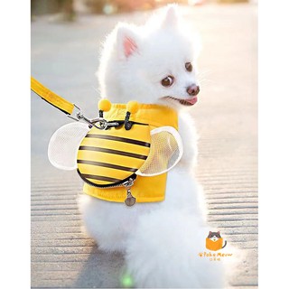 Dog leash bee undershirt type small bag cat rope walking dog rope (1)