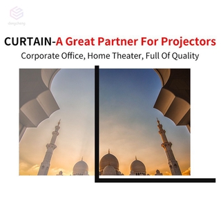 Portable Foldable Projector Screen 16:9 HD Outdoor Indoor Home Cinema Theater 3D Movie Ibxh (1)
