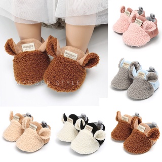 Cute Newborn Baby Shoes With Ear Toddler Baby Crawling Shoes Boys Girls Lamb Slipper Prewalker