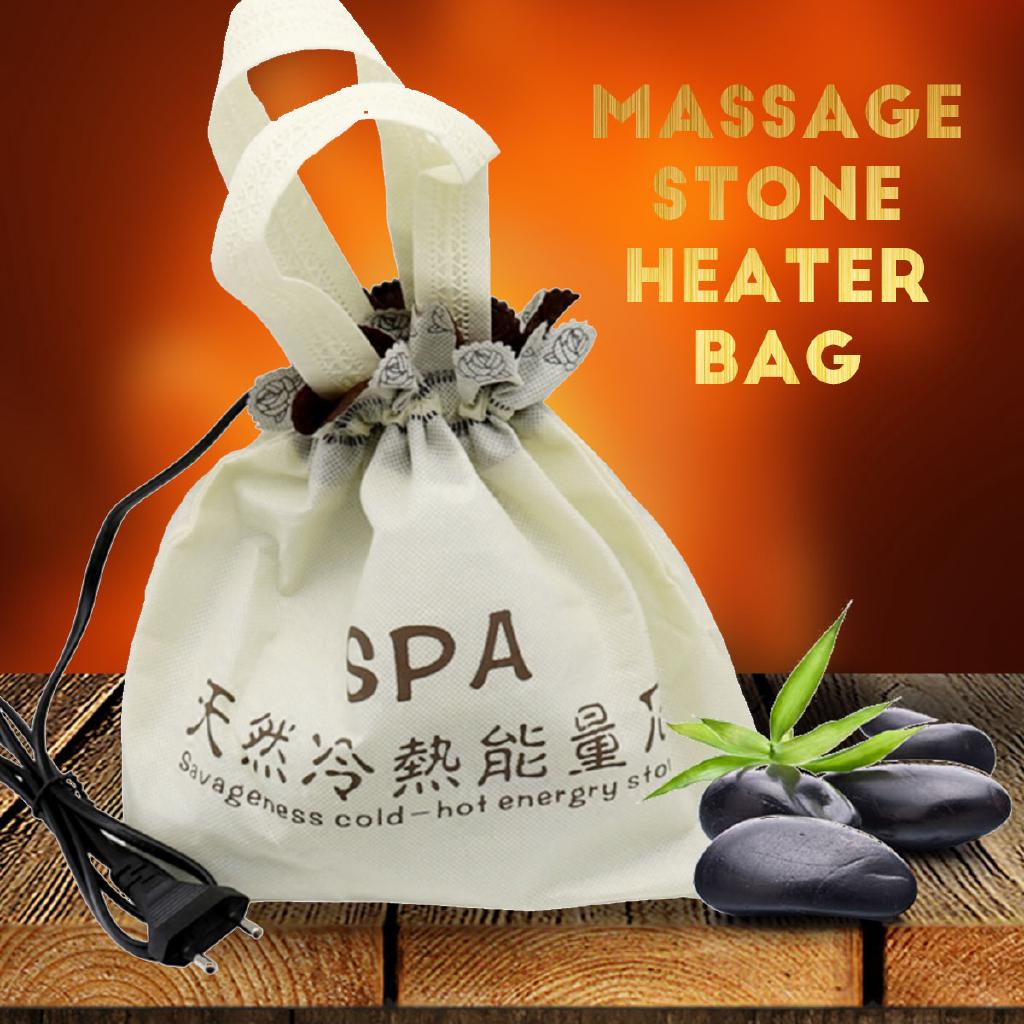 220V Electric Stone Heater Bag Massage Heating Bag For Hot Energy Lava Spa Stone Urnf