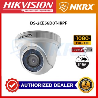 Hikvision DS-2CE56D0T-IRPF Indoor IR Turret Camera 1080P 2MP