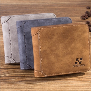 1PC Men PU Leather ID Credit Card Holder Clutch Bifold Coin Purse Wallet Pockets (4)