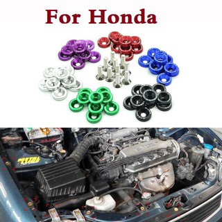 10pcs Car JDM Password Fender Washer License Plate Bolts styling For Honda