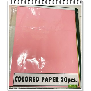 Colored Paper 20pcs. Per Pack Per Color/Assorted
