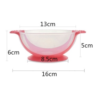 Baby Toddler Sucker Bowl Set with Spoon Training Eating Bowl (6)