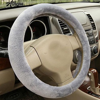 ✈﹍Universal Truck Car Soft Plush Steering Wheel Cover Guard Protector Winter Grips