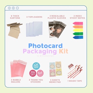 Photocard Packaging Kit [KPOP PC Packing Materials Karton Sandwich Toploader Resealable Plastic]