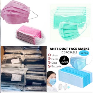 3-ply Disposable protect masks (50pcs /box）