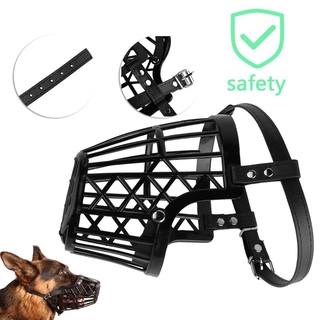 #DEY Strong Dog Muzzle Basket Anti-Biting Mouth Cover Dog Adjustable Straps Mask