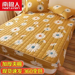 【Include 2-Pillowcase】๑✶Cotton bedspread bedding sheet padded fitted sheet Simmons mattress cover be