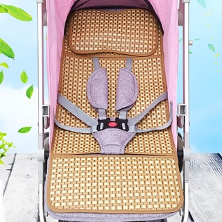 Discount№☬Baby stroller mat mat universal summer baby stroller ice silk rattan mat breathable double