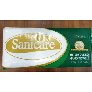 Sanicare PREMIUM Interfolded Hand Paper Towels 2ply by 150 pulls