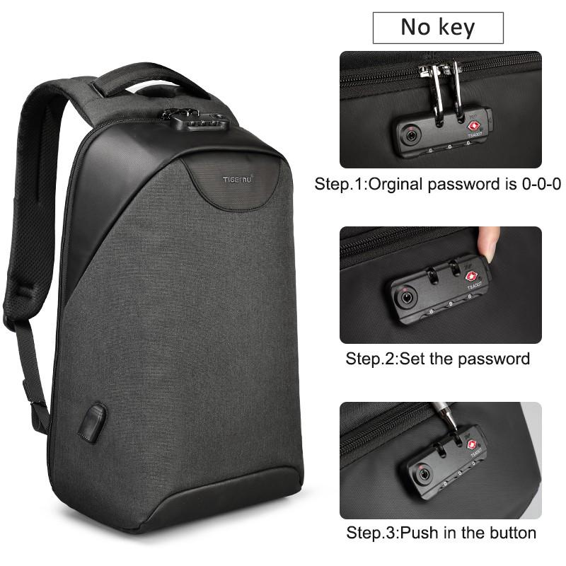 Backpack | Tigernu Backpack Anti-theft Tsa Lock Laptop Backpack Usb Charging Bag For Men And Women