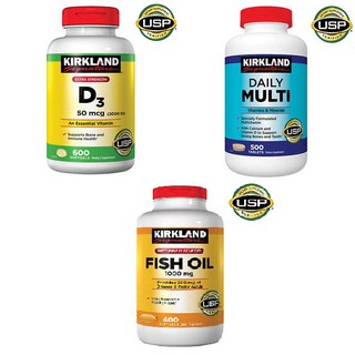 FREE 30pcs Vit E! US BOUGHT, BEWARE OF FAKES! Kirkland D3/Daily Multi/Fish Oil Expiry 2022/2023!