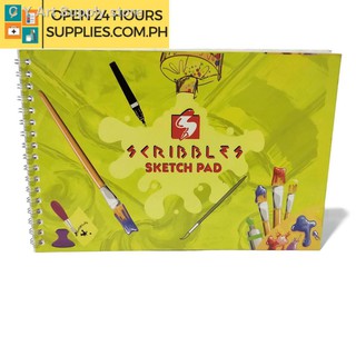 ▪►Scribbles Sketch Pad 152 mm x 228 mm 20 Leaves – Yellow