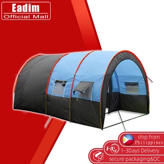 8-10 People Large Travel Tunnel Tent Waterproof Travel Camping Hiking Double Layer Outdoor Tent
