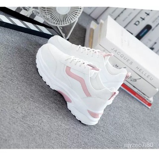 New Hot Korean Fashion White Rubber Shoes White Sneakers For Women