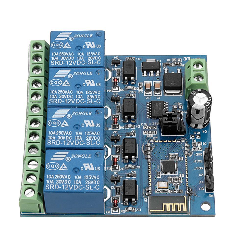 DC12V 4-Channel Android Mobile bluetooth Relay Module (5)