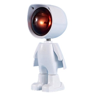 USB Projector Lamp Robot Projection Light Night Light 360° Adjustable LED Projector Lamp Room Decoration Rainbow