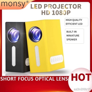 ✕✿【Ready stock】 Projector T300 Home Theater New Design LED Projector Mini Projector New UI Interface
