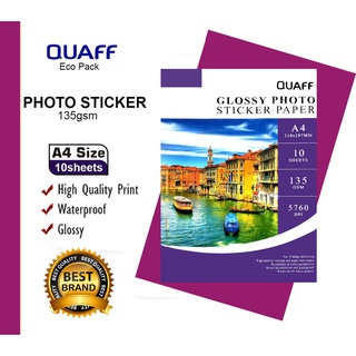 Quaff Photo Sticker - Glossy Photopaper (A4)