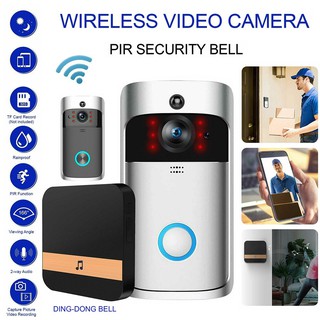 Wireless WiFi Video Doorbell Smart Phone Door Ring Intercom Security Camera Bell Mm3G