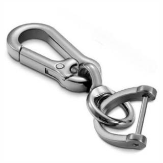 Alloy Keychain Ring Key Lanyard Fob Key Holder Silver (KSR-25）