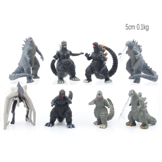 8 PCS Godzilla King of the Monsters Collection Action Figure Kids Toy 5CM Mechagodzilla Gigan Cake Topper Decor Gift