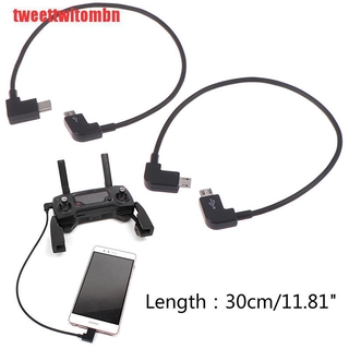 [tweettwitombn]Remote Controller Data Transfer Cable for DJI MAVIC PRO AIR Spark RC Micro USB