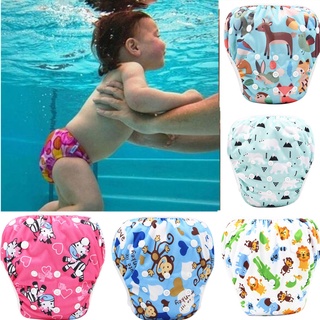 New Baby Swim Diapers Waterproof Adjustable Cloth Diapers Pool Pant Swimming Diaper Cover Reusable Washable Baby Nappies