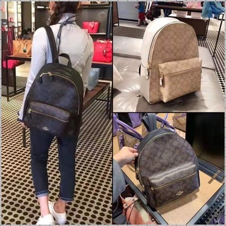 LV Woman Backpack Leather Print Backpack Casual Large-Capacity Travel Computer Backpack