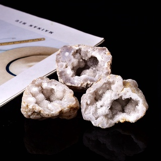 1PC Natural Crystal Agate Geode Cutting Crystal Cluster Healing Stone Reiki Rock Mineral Specimen Quartz DIY For Home Decoration