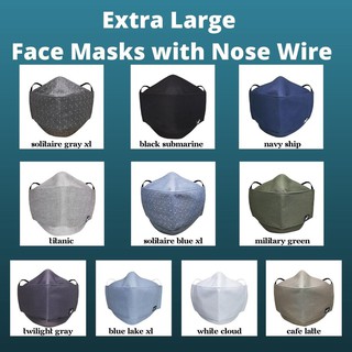 mask lanyard adjustable mask dustproof✜(CLY) 3Ply 3D Nose Wire Reusable Washable Cotton Face Mask w
