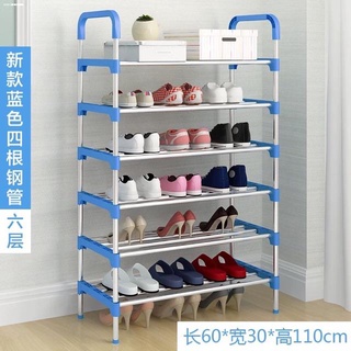 new products✥No1.go 6 Layer shoe rack Tier Colored stainless steel Stackable Shoes Organizer Storage