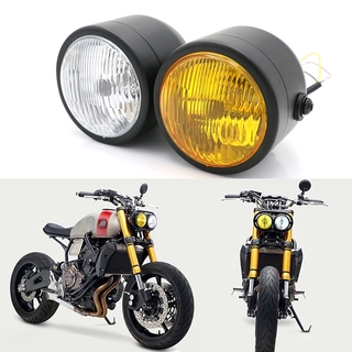 Universal Motorcycle Headlight Twin Headlamp Motorcycle Grill Lamp Bracket Lamp Cover