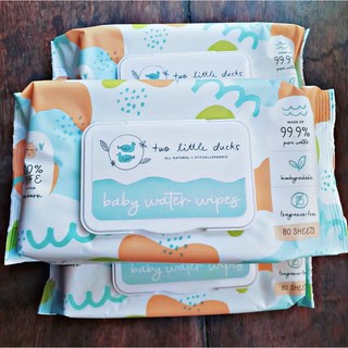 Two Little Ducks Baby Water Organic Wipes
