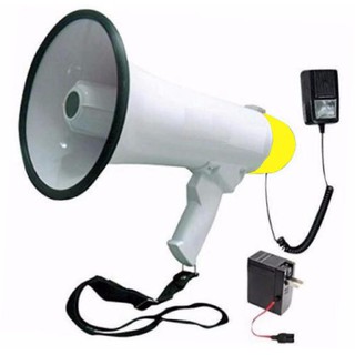 Megaphone BIG 40W Speaker Bullhorn Siren Alarm Rechargeable Portable Indoor Outdoor Megaphone