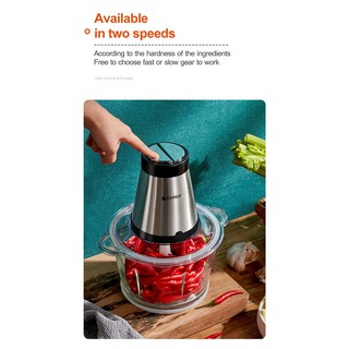 Ready Stock/☃﹍Electric meat grinder food procesor electric grinder tools steel home glasses meat gri (6)