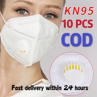 10pcs/box Kn95 Masks 5-ply 3D Reusable With Valve Face Mask N95 Protection